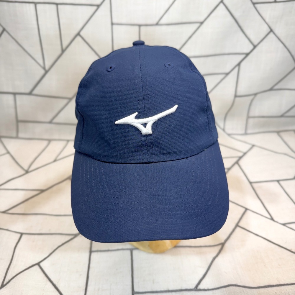 Mizuno Imperial Hat OSFA Navy Blue Performance Adjustable Strapback Cap
